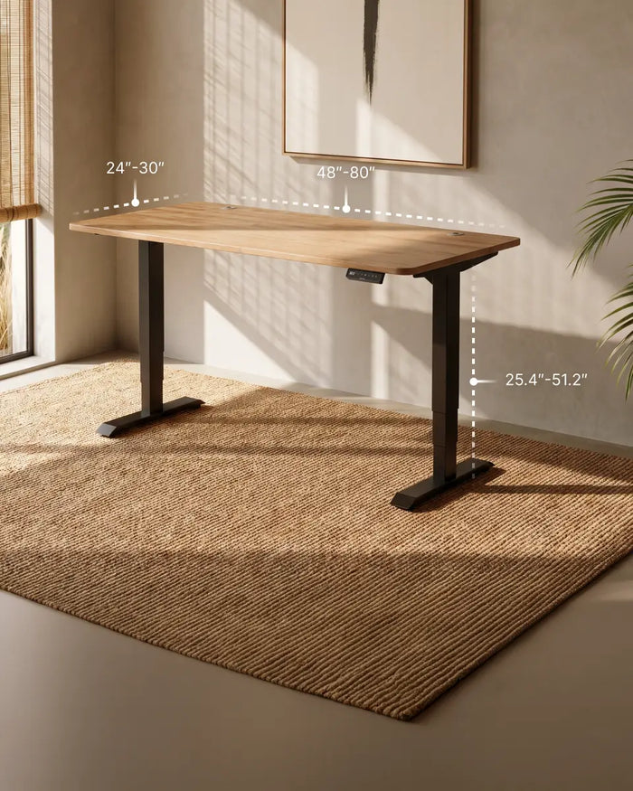 What size of the standing desk do you need? Our size guide
