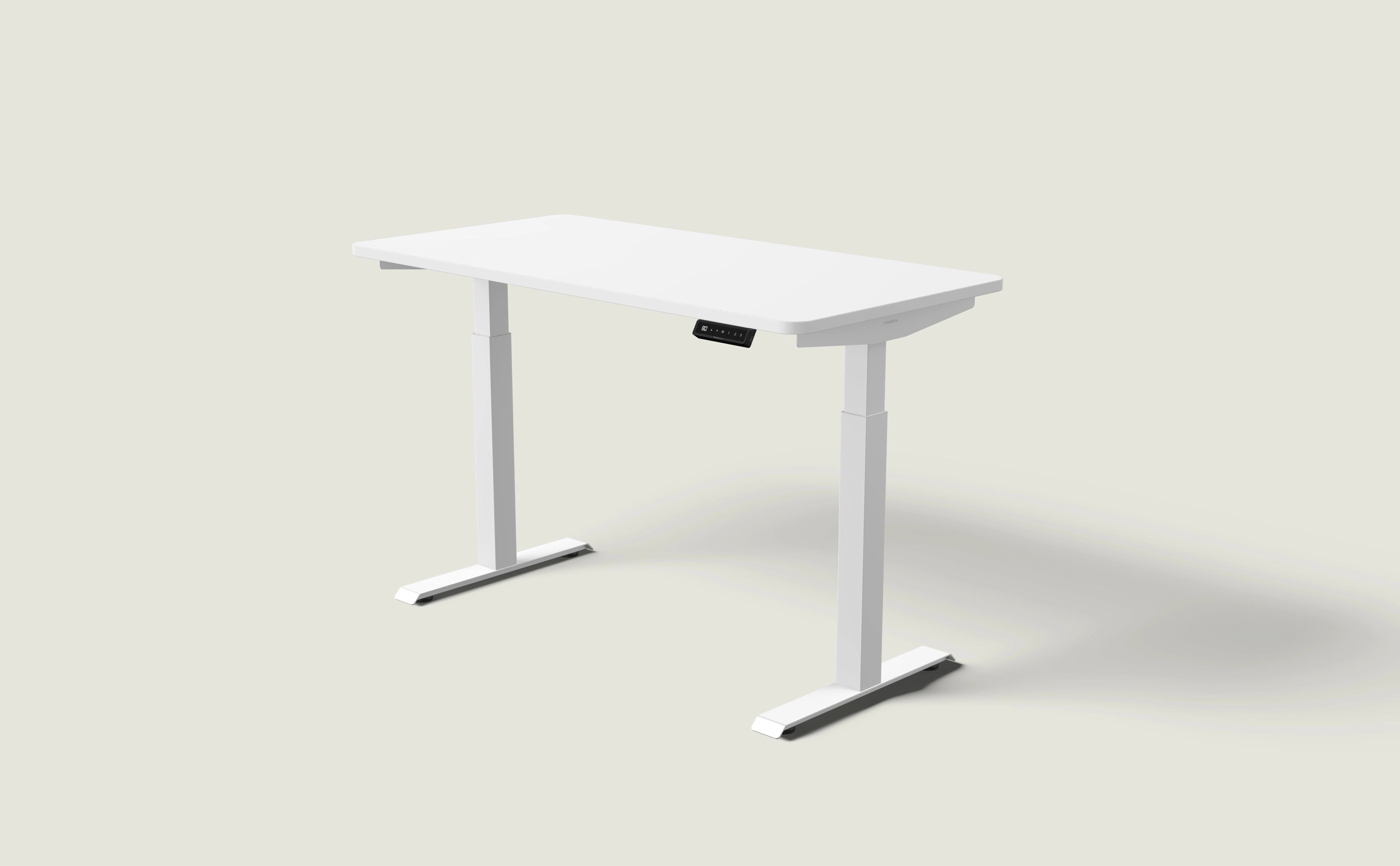 White height-adjustable standing desks | Desktronic
