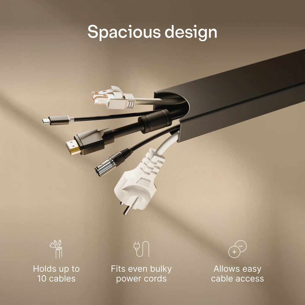Magnetic cable channel