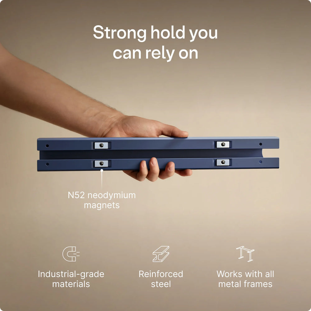 Magnetic cable channel