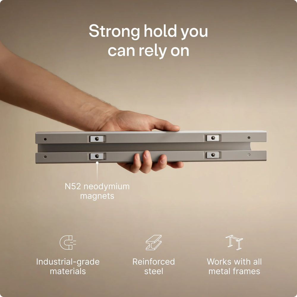 Magnetic cable channel
