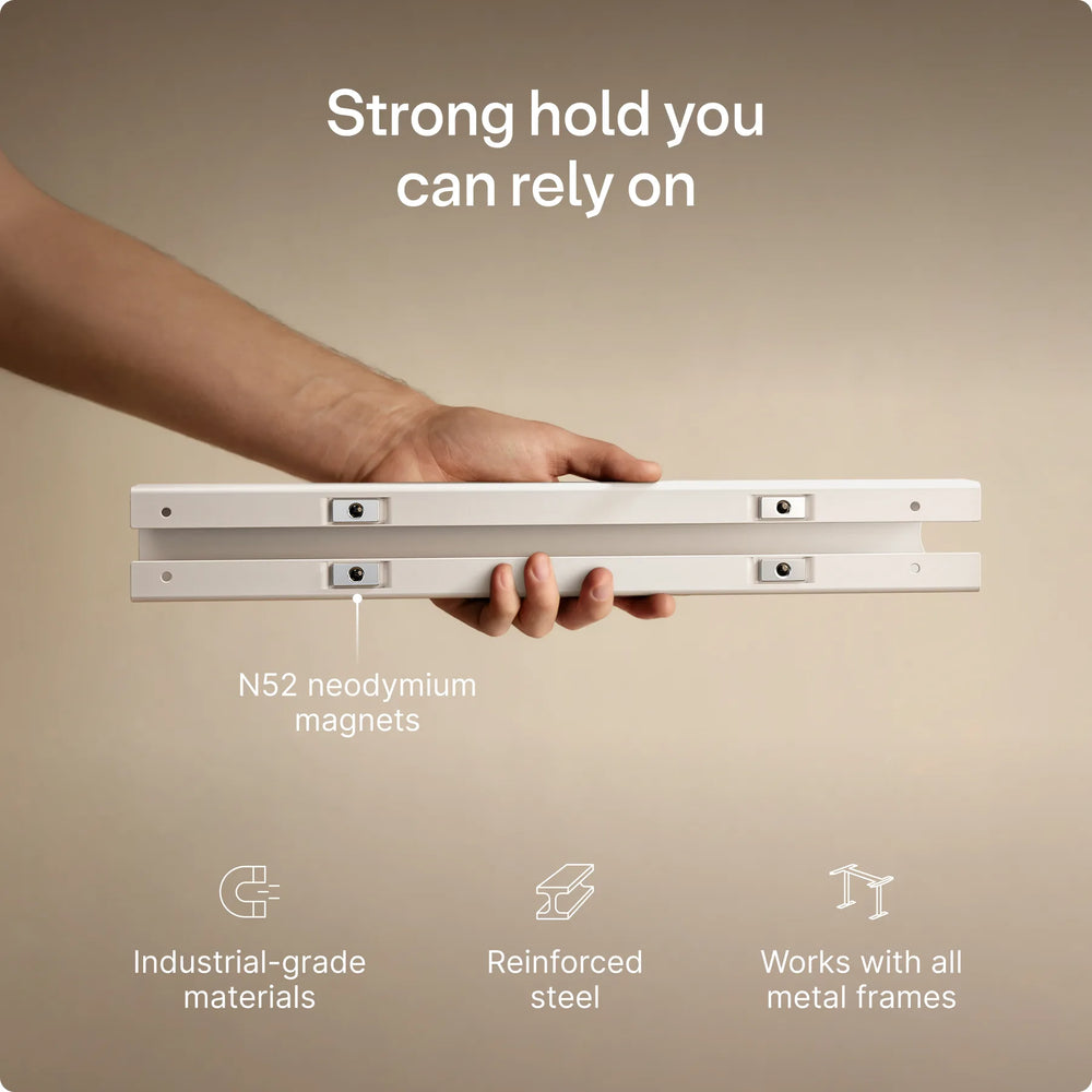Magnetic cable channel