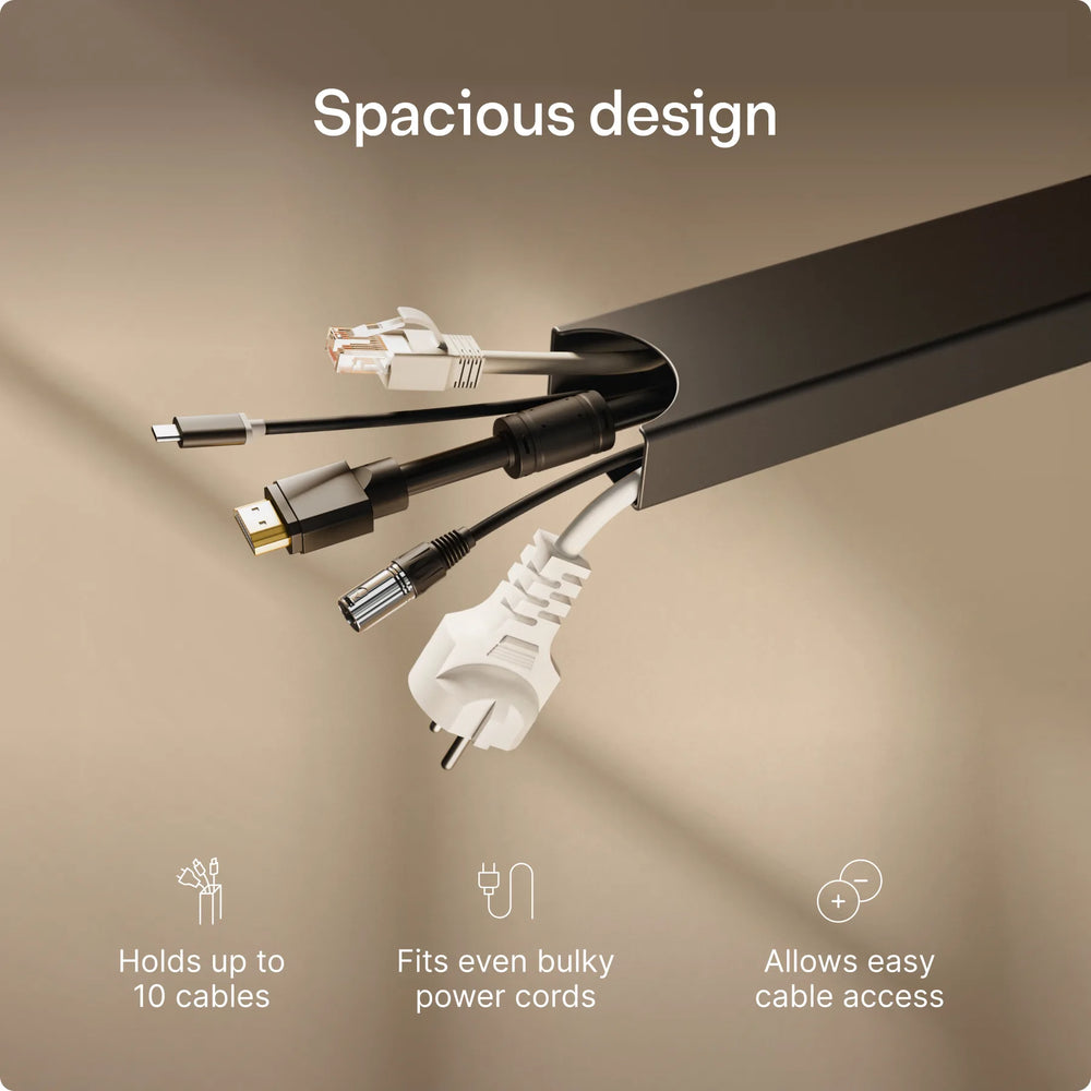 Magnetic cable channel