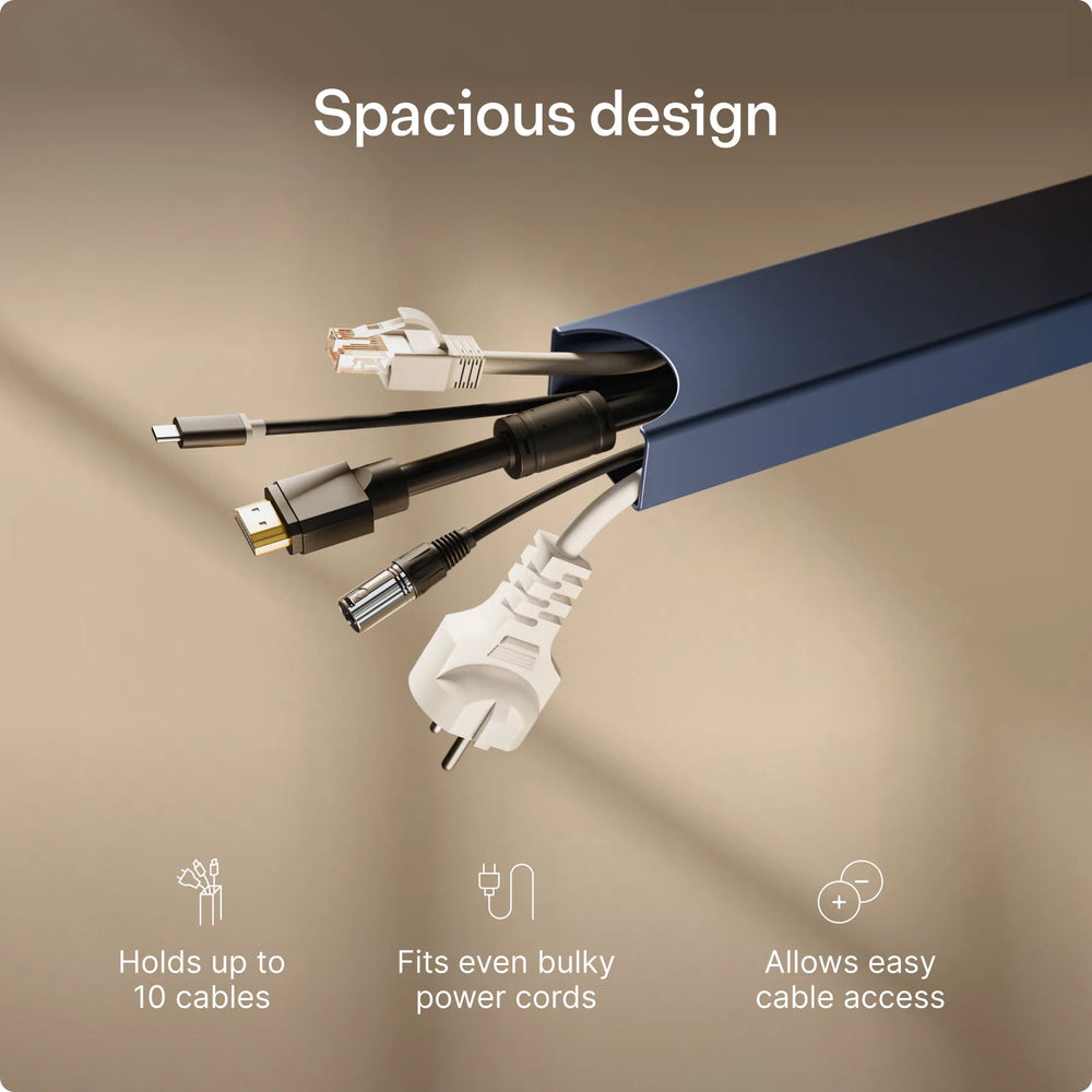 Magnetic cable channel