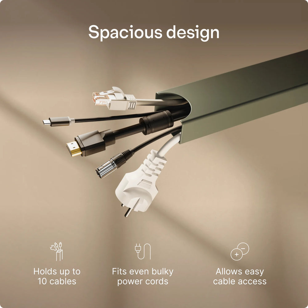 Magnetic cable channel