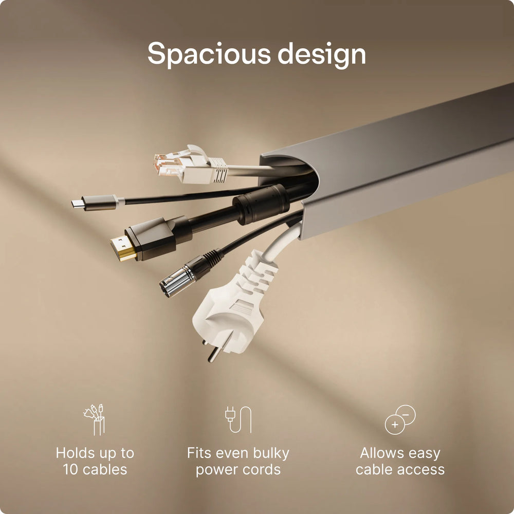 Magnetic cable channel