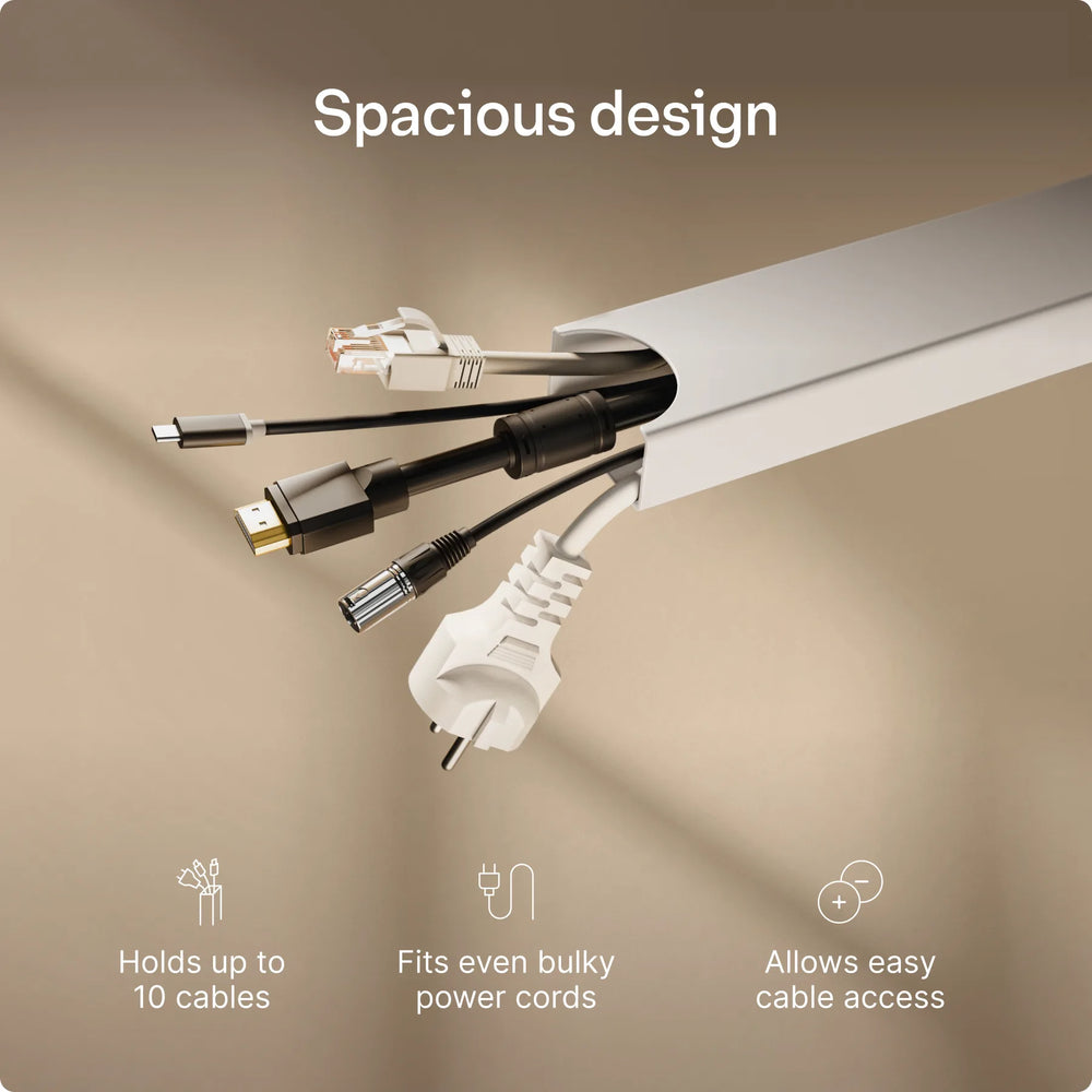 Magnetic cable channel