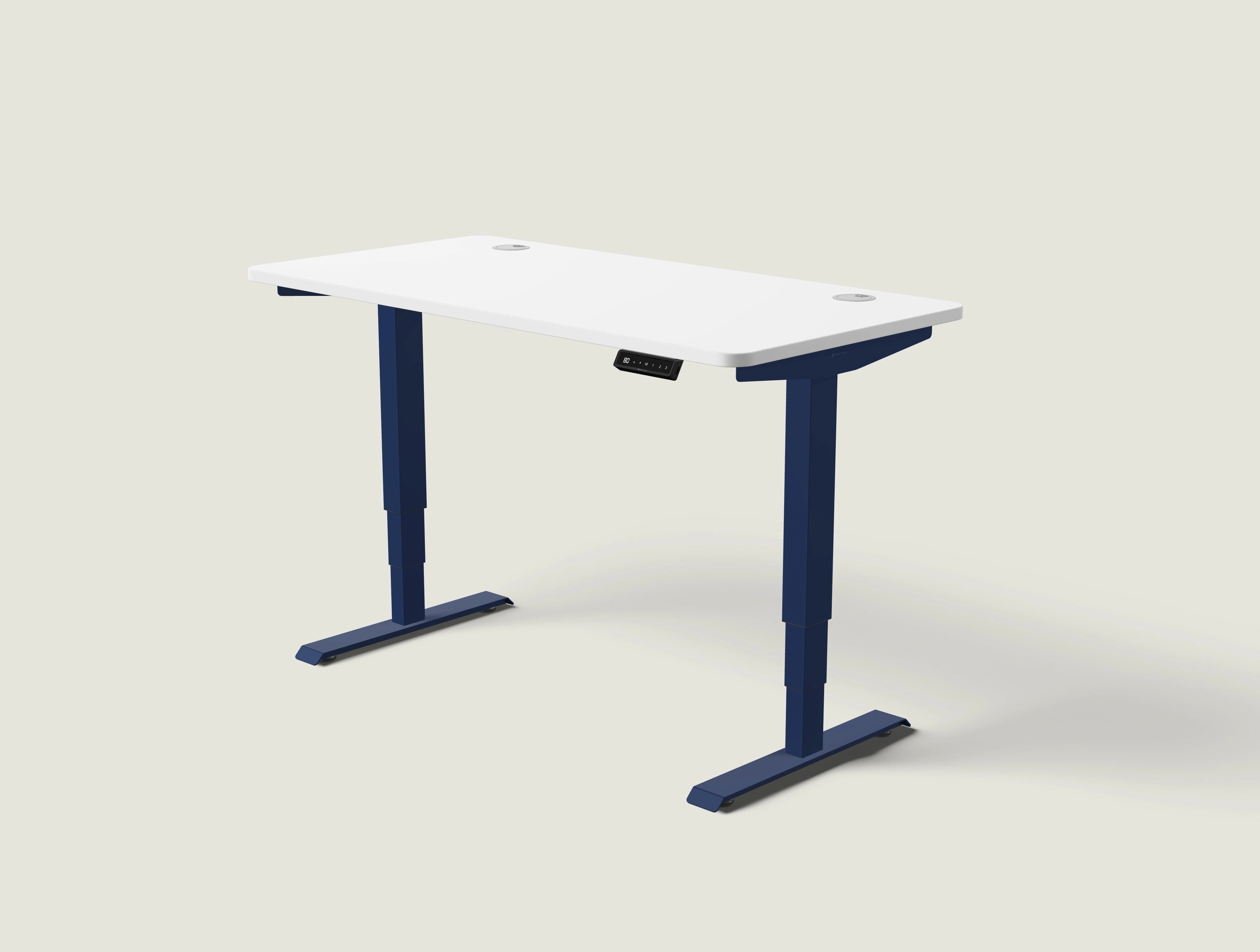 White height-adjustable standing desks | Desktronic