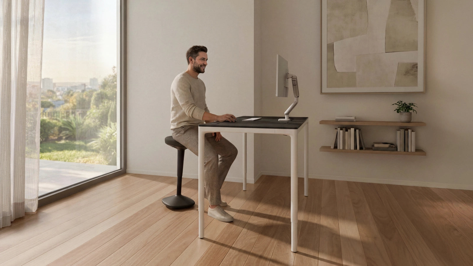 What is active sitting?